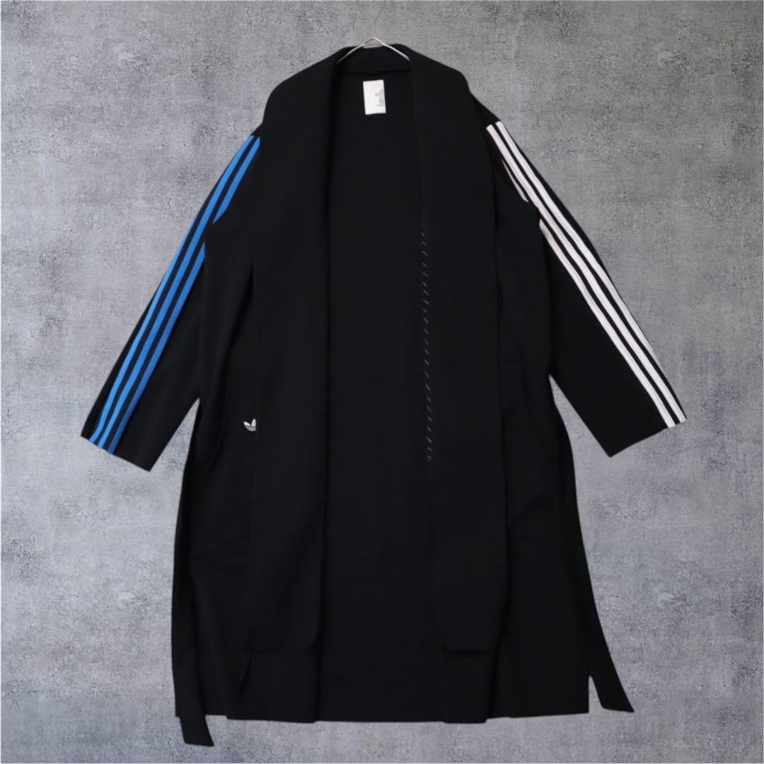【美品一点物】GILET adidas ジャージガウン ブラック