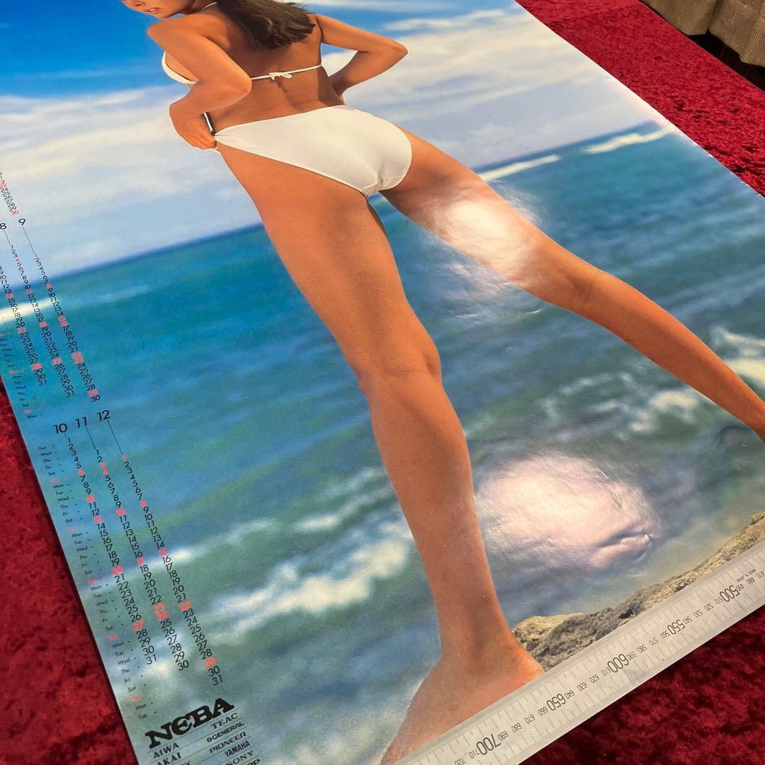 フローレンス芳賀？　ニノミヤムセン　1985年度カレンダー付き　B1　ポスター