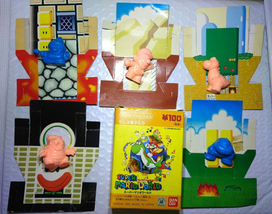 【希少】1991年 スーパーマリオワールド ジオラマカードセット