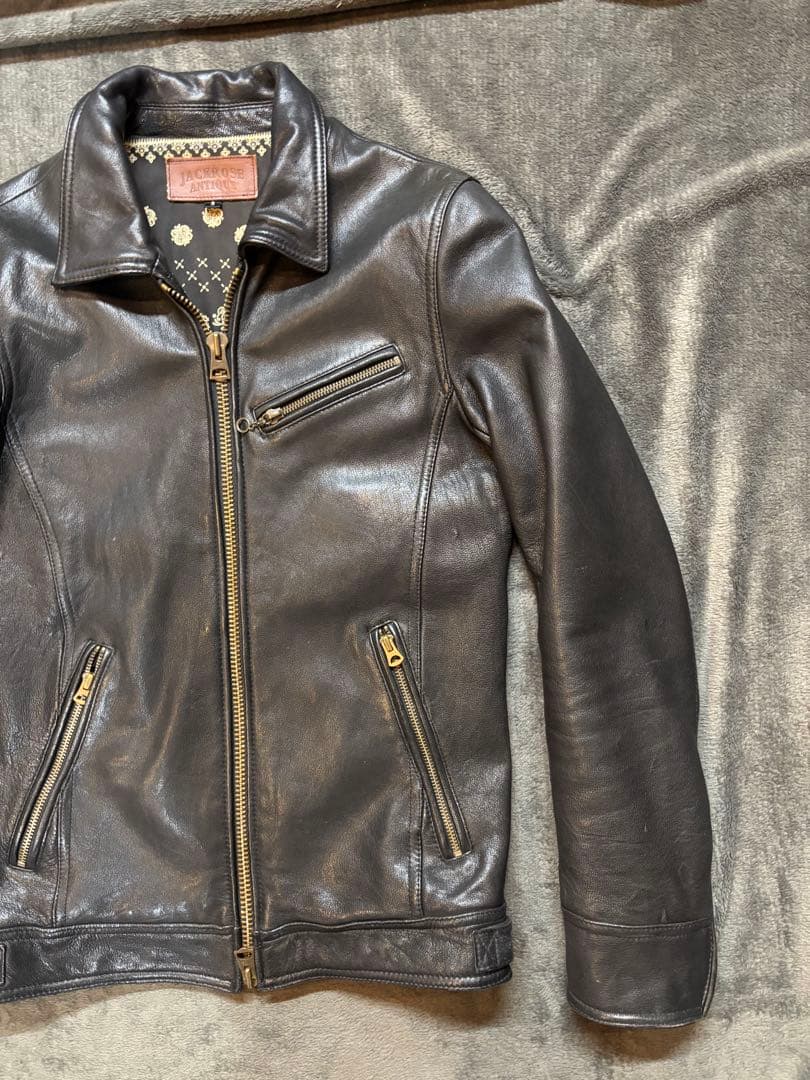 ジャックローズ　シングルライダース　バイカー　本革