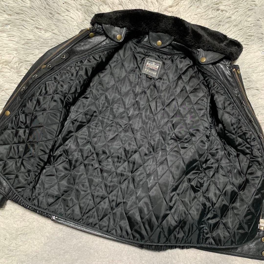美品 KADOYA カドヤ レザージャケット G-1 バイクウェア ライナー