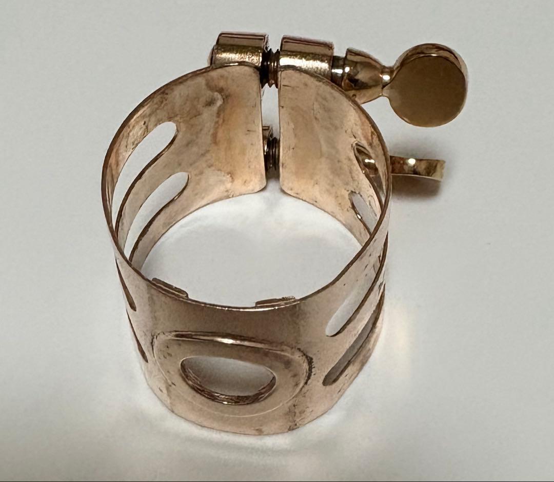 アルトサックス　リガチャー　ウッドストーン　ピンクゴールド　セルマー