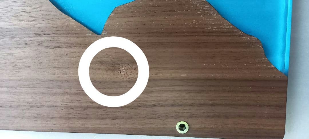 リバーテーブル　レジンテーブル　サイドテーブル　キャスター付き　コーヒーテーブル