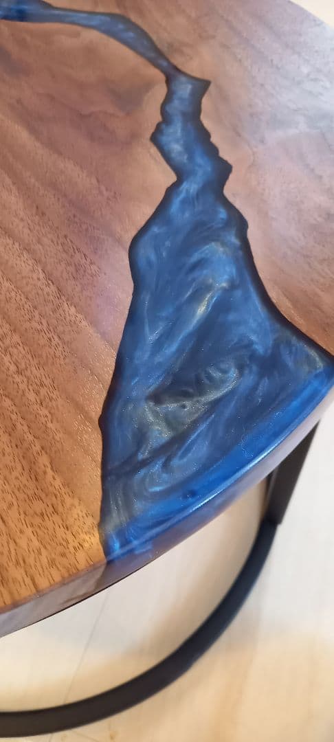 レジンテーブル　リバーテーブル　丸テーブル　コーヒーテーブル　サイドテーブル