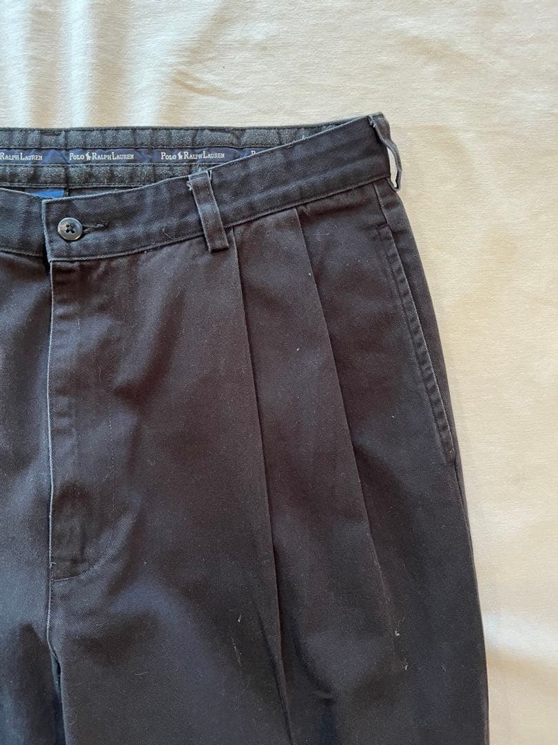 【古着の王道】ラルフローレン ポロチノ 黒 アンドリュー 90s