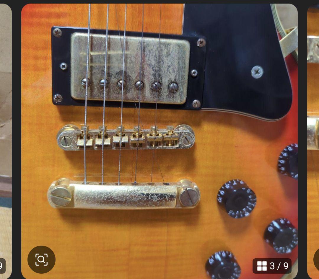エピフォン　Epiphone　レスポール　オレンジ　ギター　楽器
