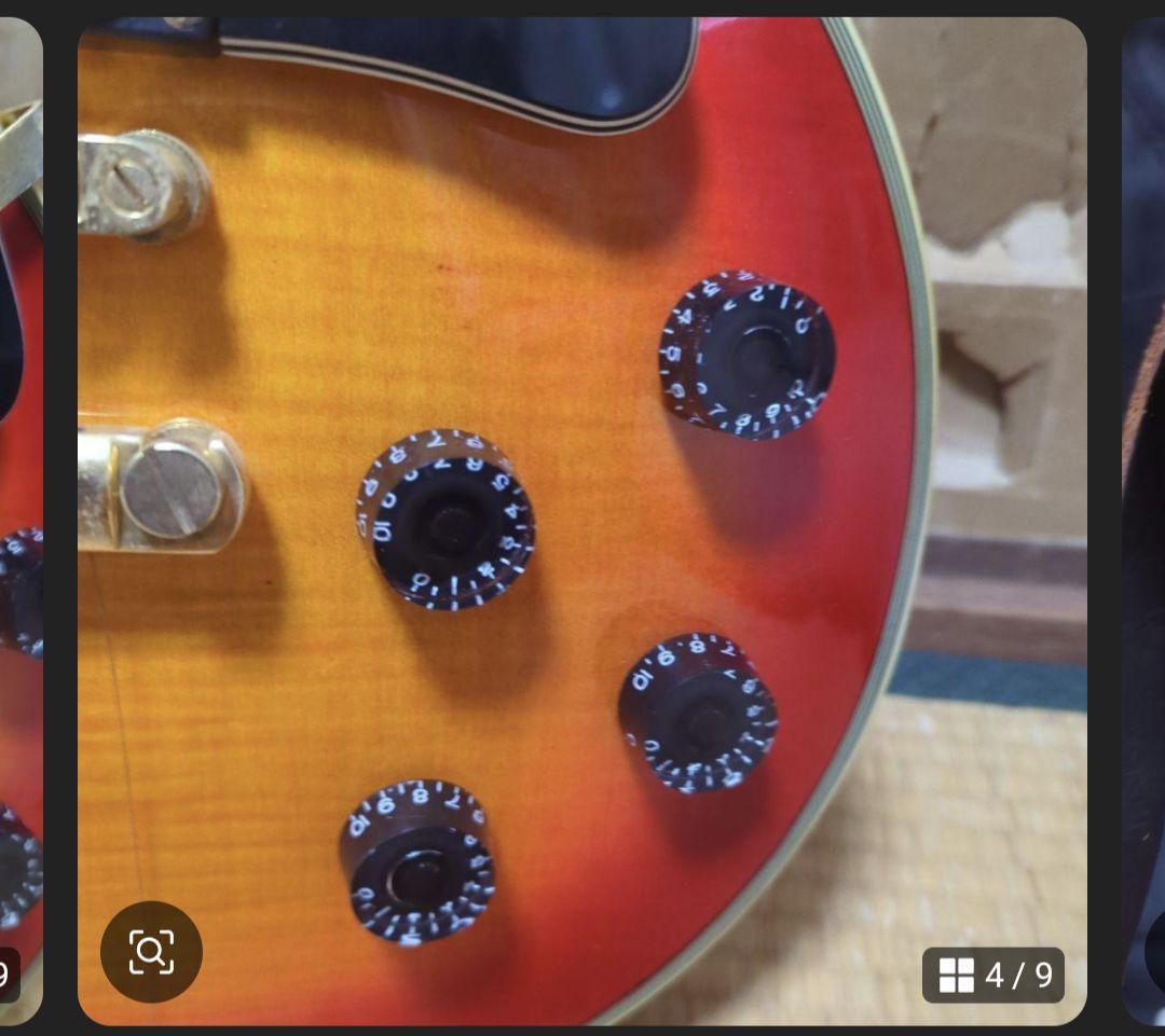 エピフォン　Epiphone　レスポール　オレンジ　ギター　楽器