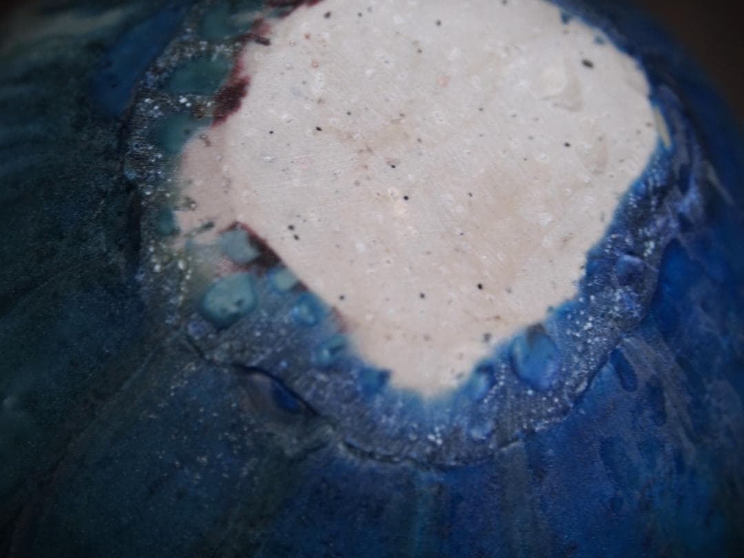 人気作家★金澤尚宜★てびねり青茶碗★あよお