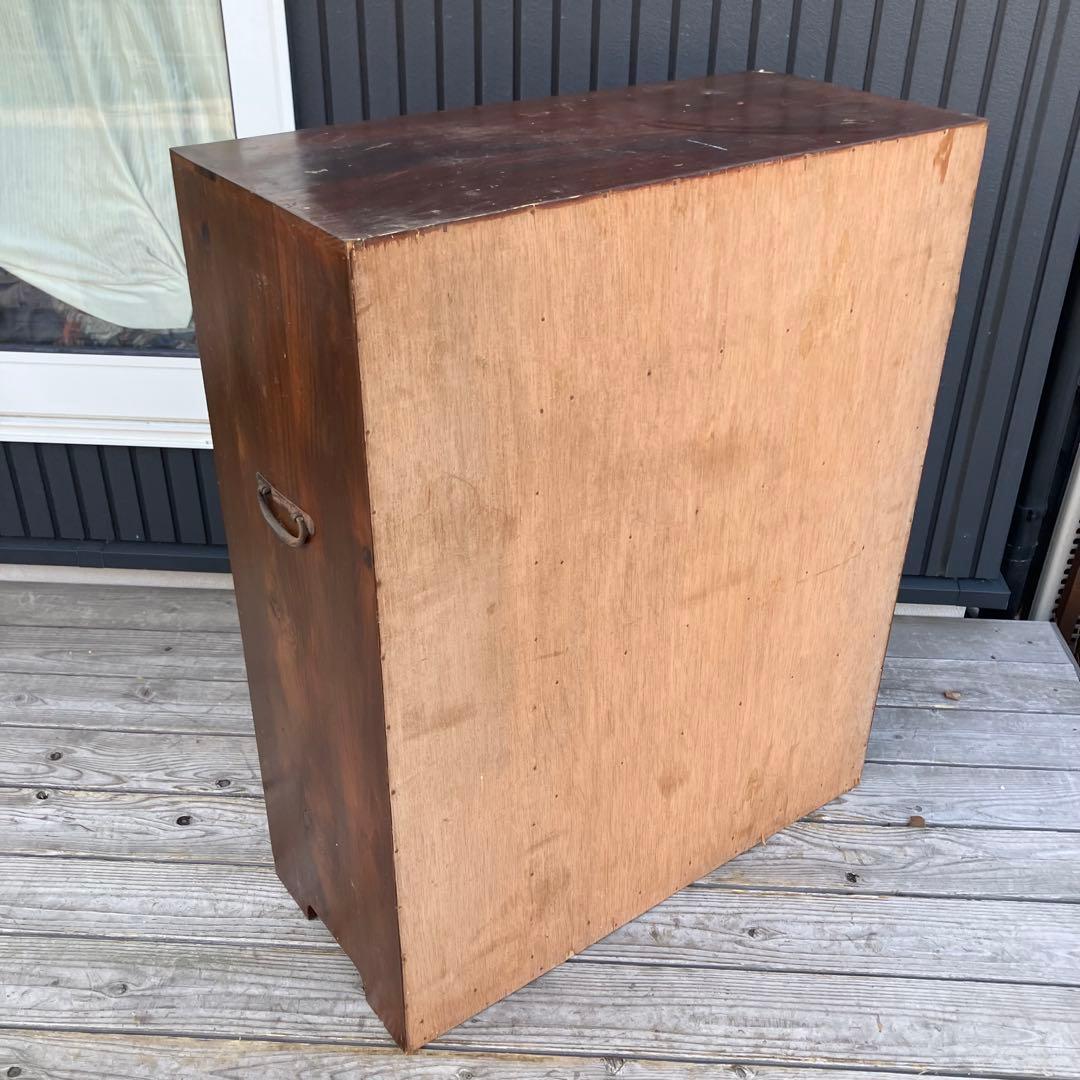 昭和レトロ 古家具 木製収納棚 下駄箱 シューズラック サイドボード 古道具箪笥