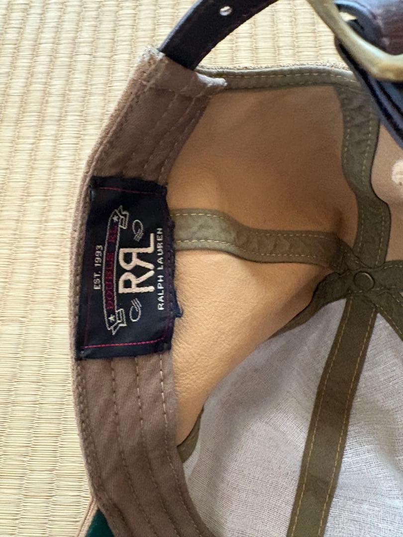RRL ラルフローレン コーデュロイ キャップ ロゴ付き