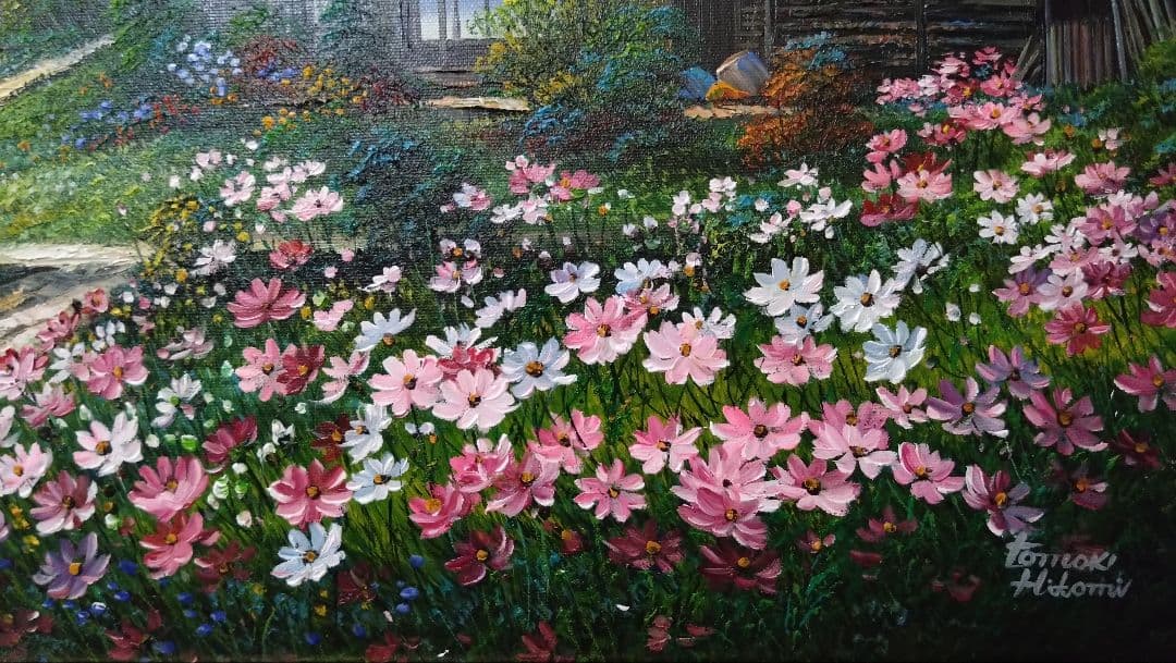 人見友紀　伝説の逃亡画家　油彩画　油絵　白川郷