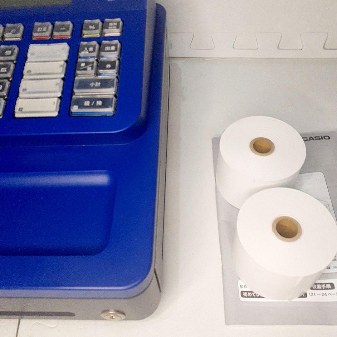 【美品】動作品　CASIO レジスター SE-G2　ブルー　取扱説明書付き