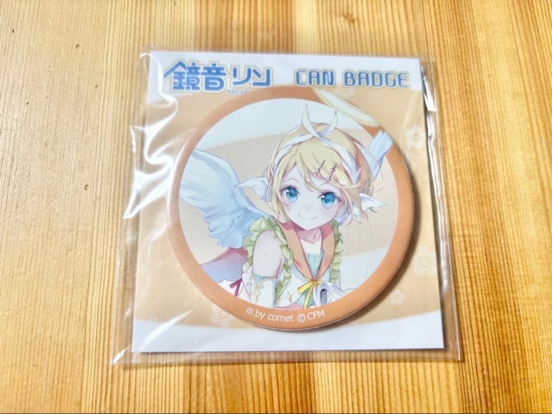 鏡音リン 天使 缶バッジ comet ムービック　バッジ