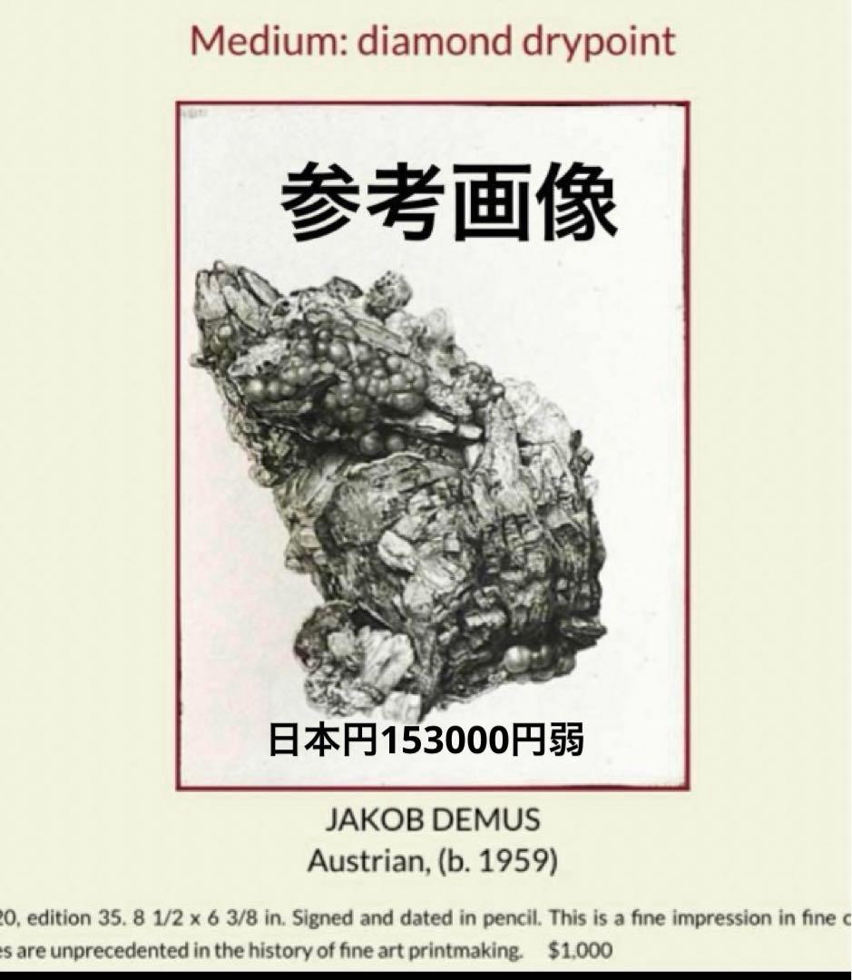 Jakob Demusダイヤモンドドライポイント技法エッチング　ボタニカル画②