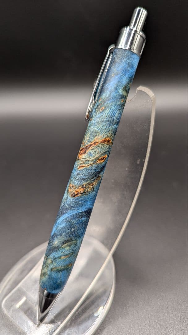 358ペン工房翌檜　スタビライズドウッドバーチバール　木軸シャーペン　ボールペン