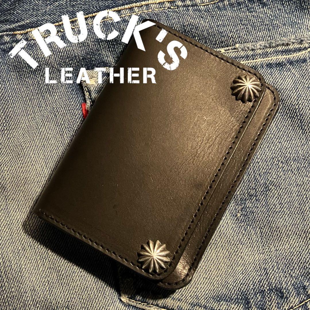 お札が折れない！ミドルトラッカーウォレット 3層 シルバー925 アポロコンチョ