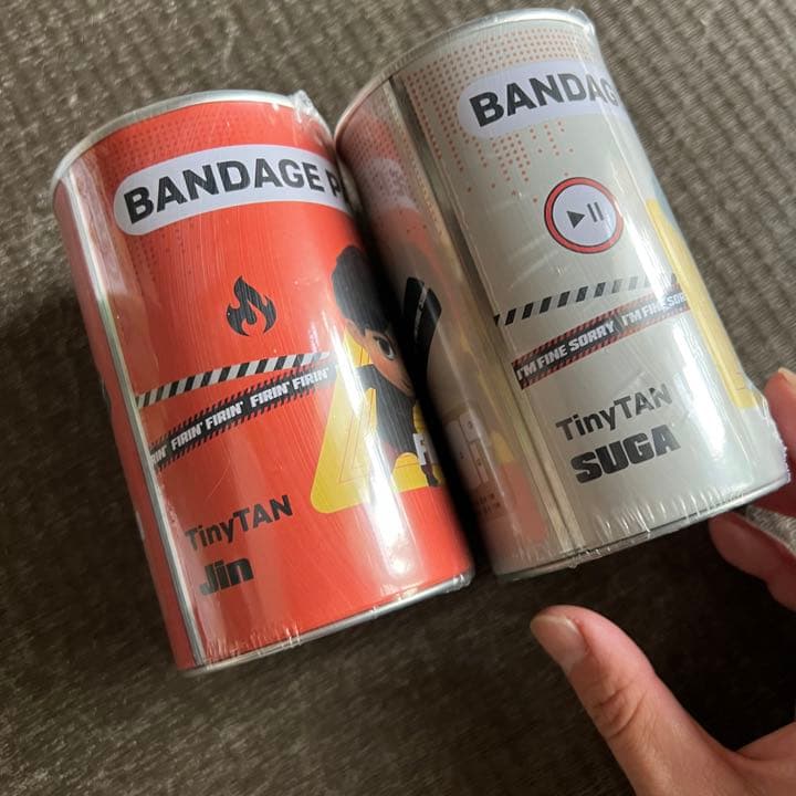 タイニータン Qposket 一番くじ 絆創膏 モアプラスおすわりぬいぐるみ