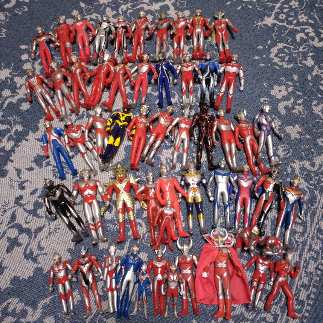 ウルトラマンフィギュア 、ソフビ55体セット