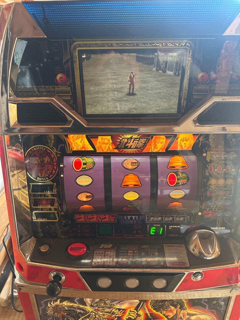 北斗の拳 スロットマシン世紀末救世主伝説 サミー パチスロ実機 家庭用電源