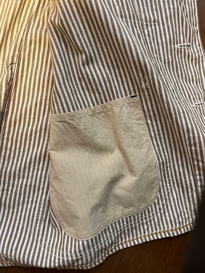 45R ストライプ ボタンジャケット