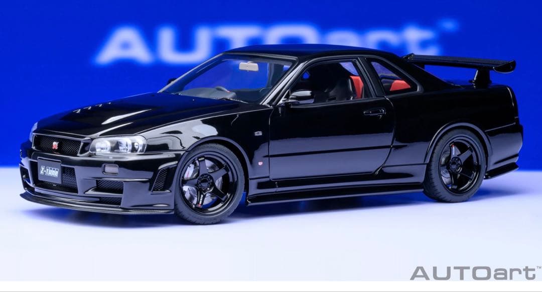 に*ー様 AUTOart 1/18ニスモ R34 GT-R Z-tune ブラッ