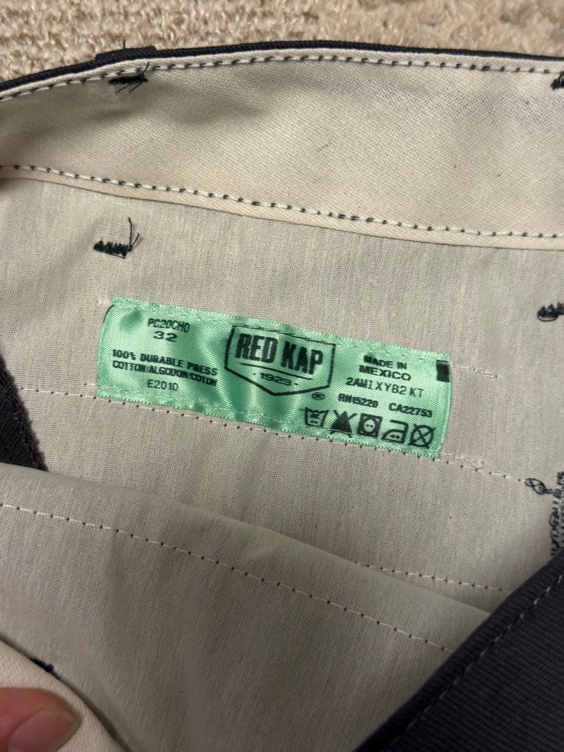 RED KAP PC20コットンチノワークパンツ未使用 32/32 ダークグレー
