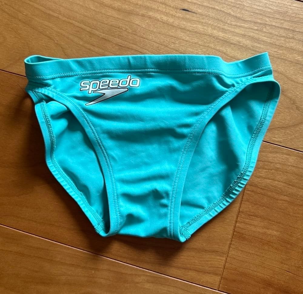 【美品】SPEEDO flyingfish ショートブーン スカイブルー 競パン