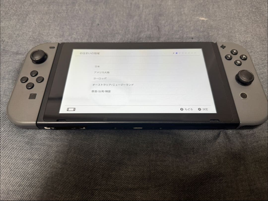 nintendo switch グレー