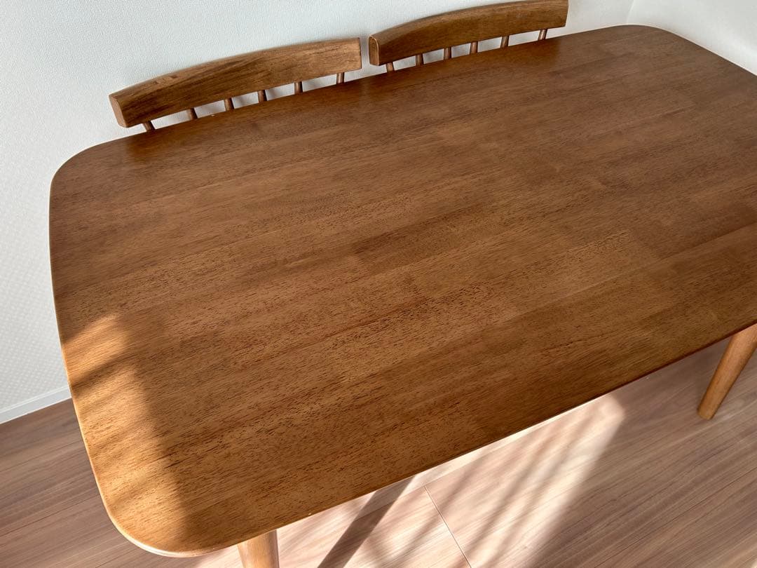 mm【直接お取引きのみ】ニトリ ダイニングテーブル 椅子2脚 セット