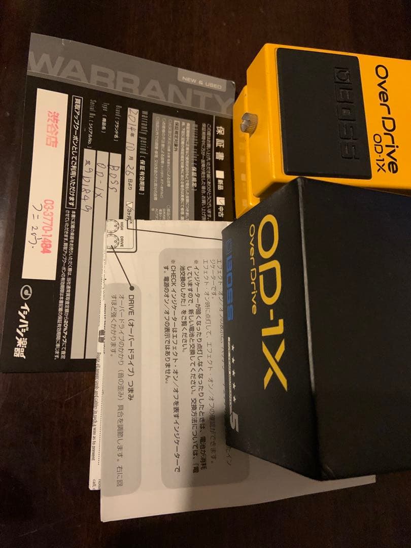 BOSS OD-1x オーバードライブ　エフェクター