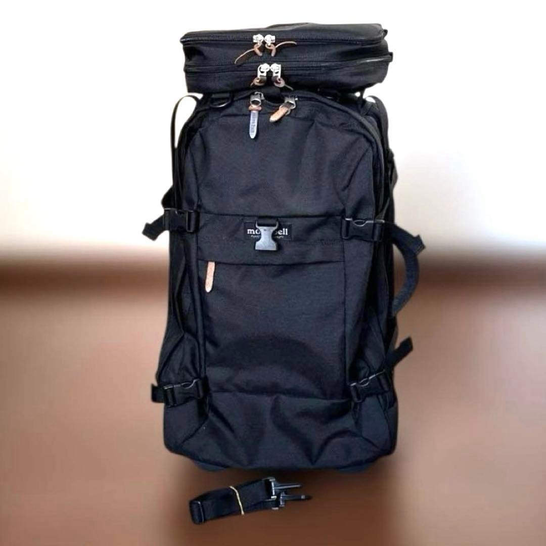 モンベル 3ウェイキャリーボストンバッグリュック ウエストポーチ 出張旅行 黒