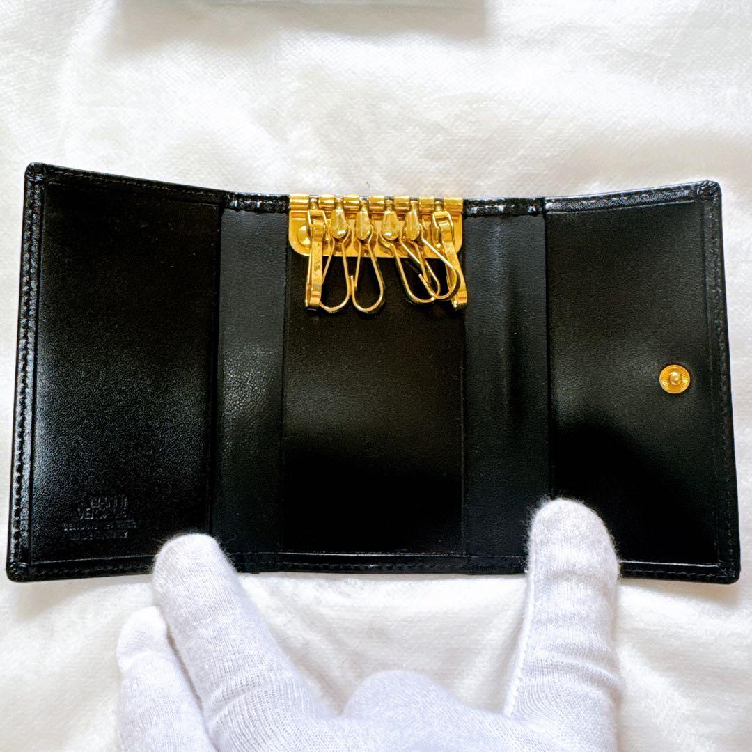 ✨超希少 極美品✨ ジャンニヴェルサーチ メデューサ ブラック キーケース 6連