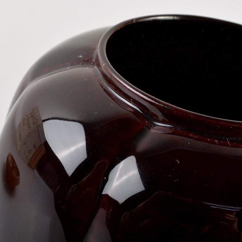 茶道具　山中塗　中村宗悦作　如心斎好写　阿吉陀茶入　共箱　V　6451