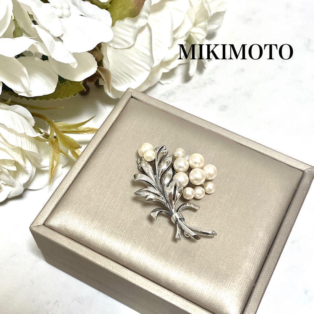 希少✨皇室御用達 MIKIMOTO ミキモト アコヤパール ブローチ コサージュ