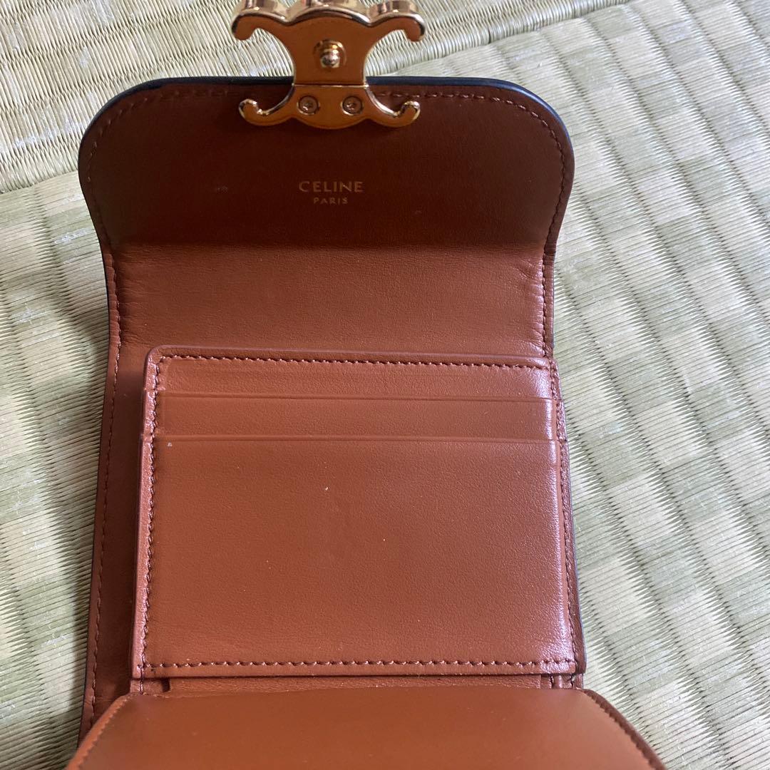 CELINE スモール トリフォールド ウォレット 三つ折り 財布 トリオンフ