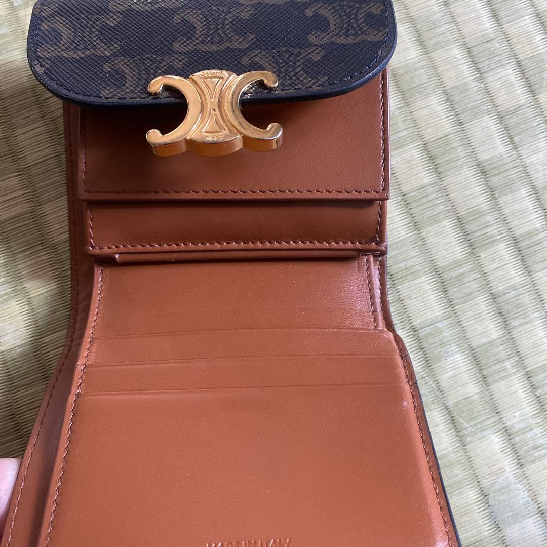 CELINE スモール トリフォールド ウォレット 三つ折り 財布 トリオンフ