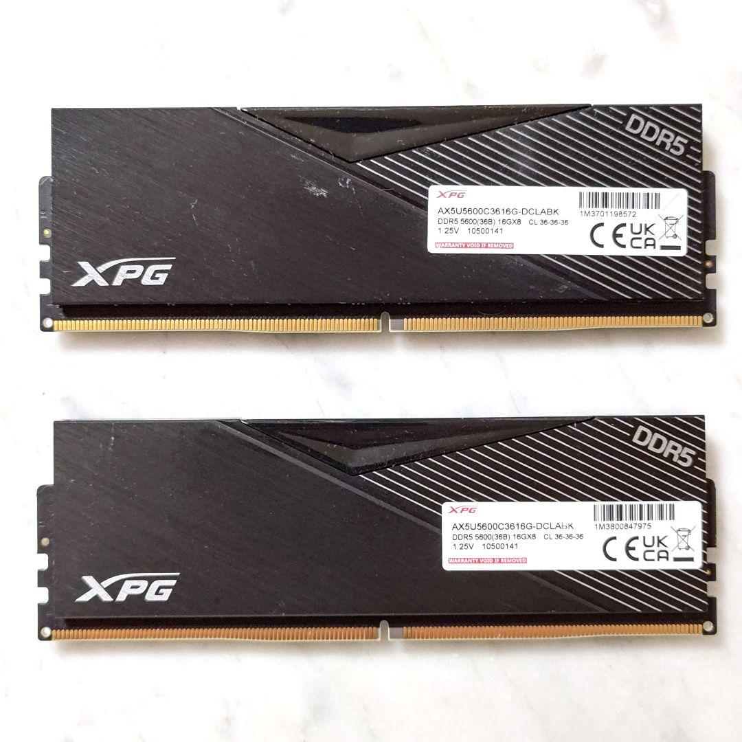 【5600MHz】ADATA XPG DDR5 32GB (16GB 2枚組)