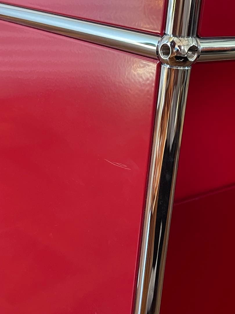 USM ハラー 1列 2段 ドロップダウンドア キャスター キャビネット