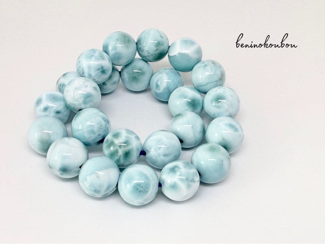 海の静けさを纏う｜高品質ラリマー 天然石ブレスレット