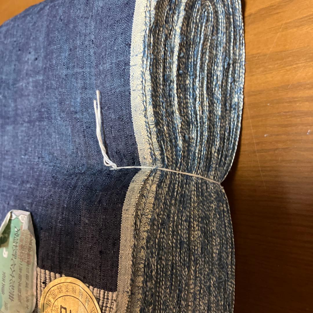 男物結城紬反物 正絹無地 絹100% 未使用品