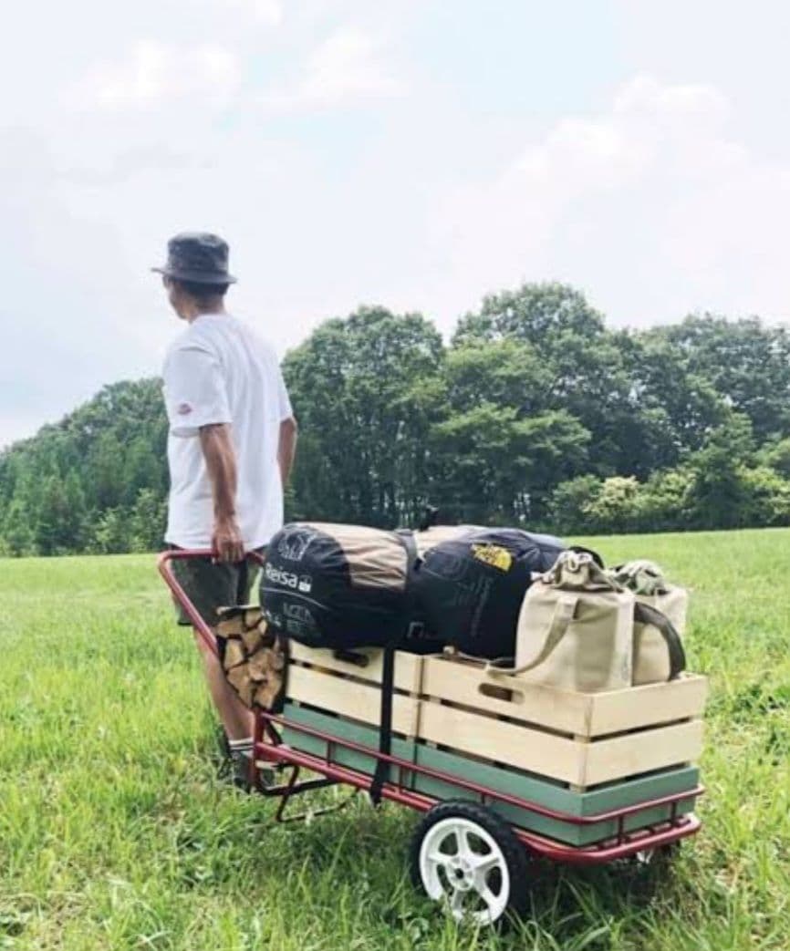 ハングアウトNGM-7240RD キャンプキャリーワゴン 台車 HangOut