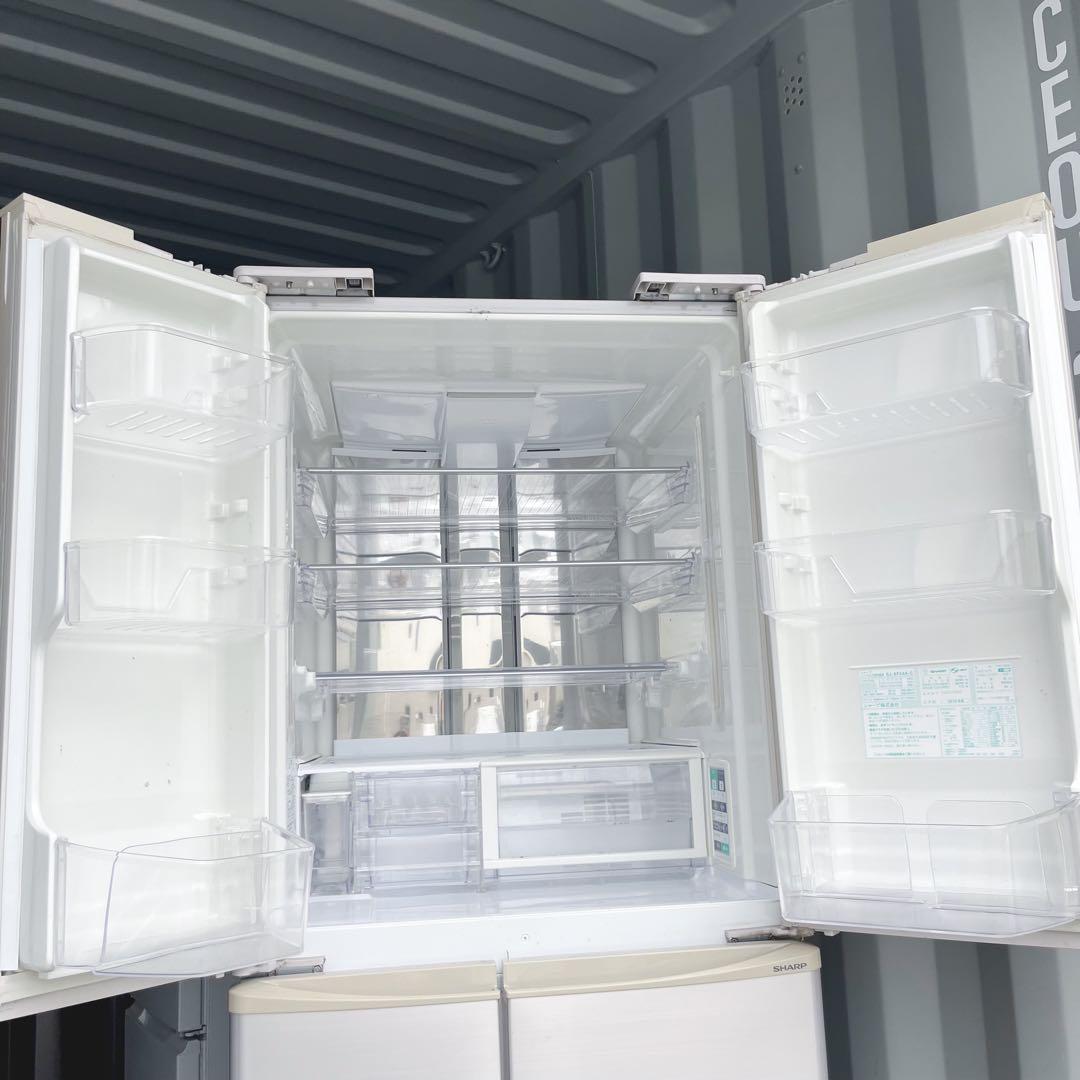 22取付無料！SHARPプラズマクラスター搭載自動製氷付き6ドア冷蔵庫！洗濯機