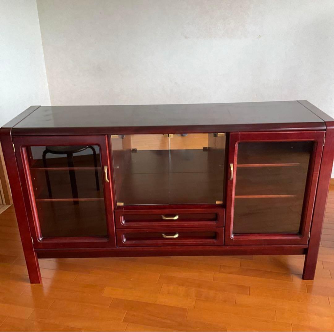 希少　カリモク家具　木製　キャビネット　テレビ台　アンティーク