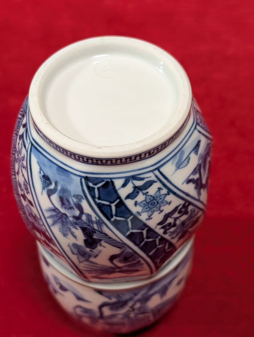 茶道具　皆具　祥瑞　染付　山水　瓢　永泉作　共箱　共布付