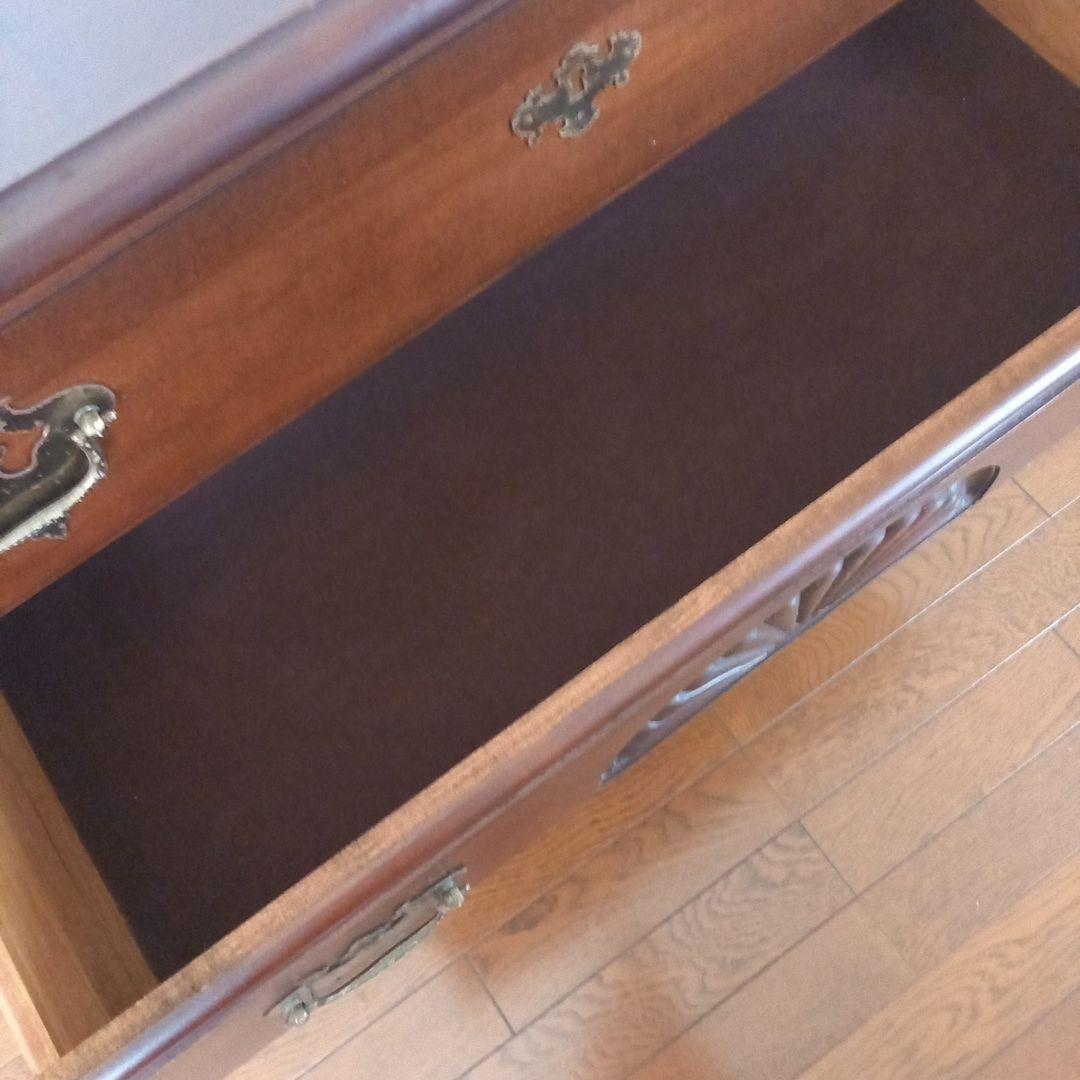 ばあちゃんアンティークチェスト 猫足　2引き出し ￥29800