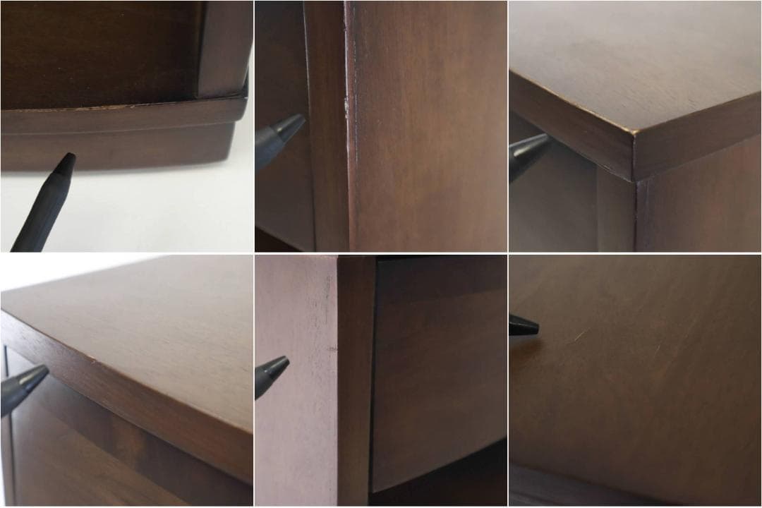 値下げ中 IDC大塚家具 ビエンナ ナイトテーブル コンセント＆キャスター