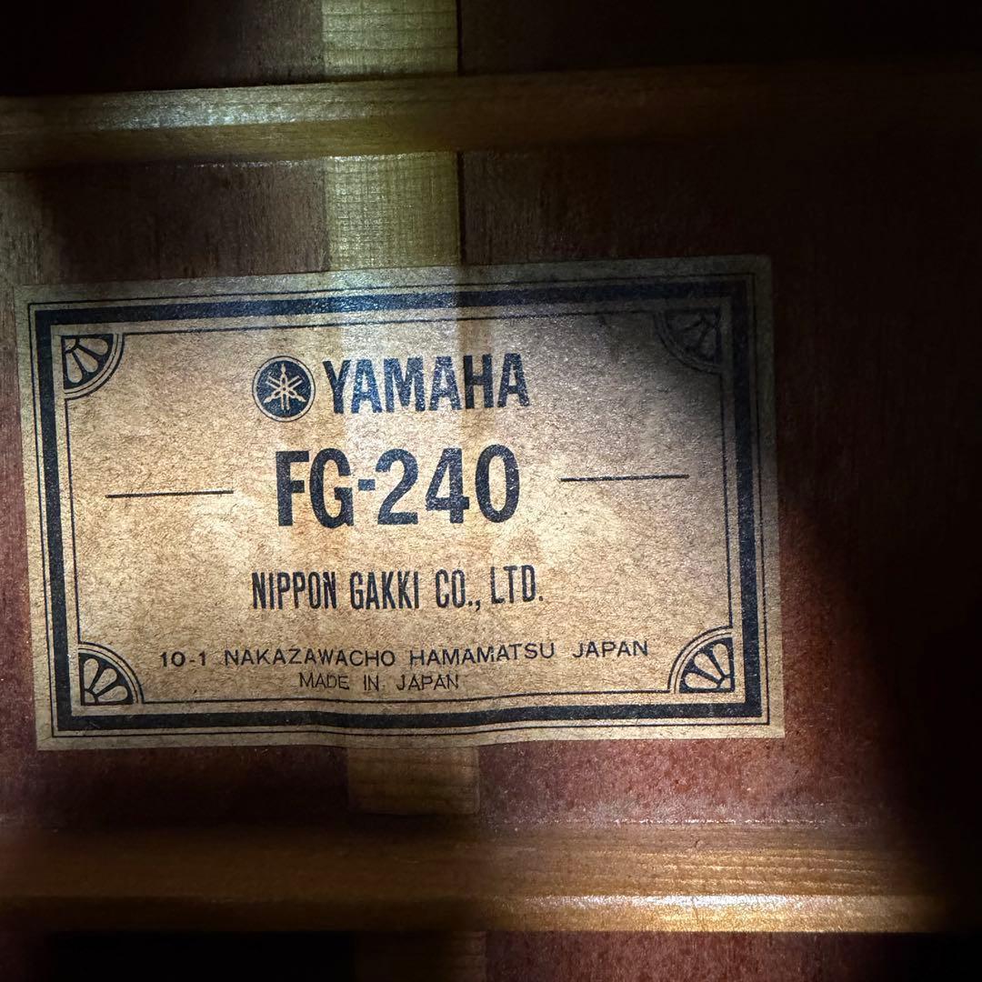 YAMAHA JAPAN vintage FG-240 グリーンラベル