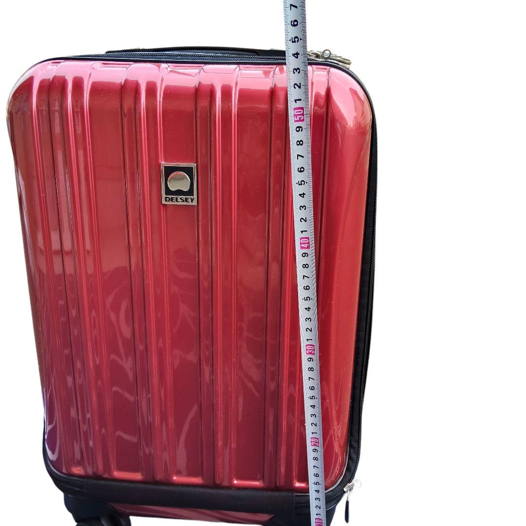 DELSEY デルセー キャリーケース 機内持込可 レッド 4輪 TSAロック