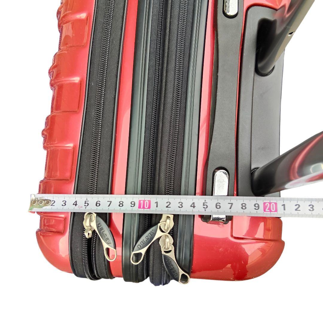 DELSEY デルセー キャリーケース 機内持込可 レッド 4輪 TSAロック