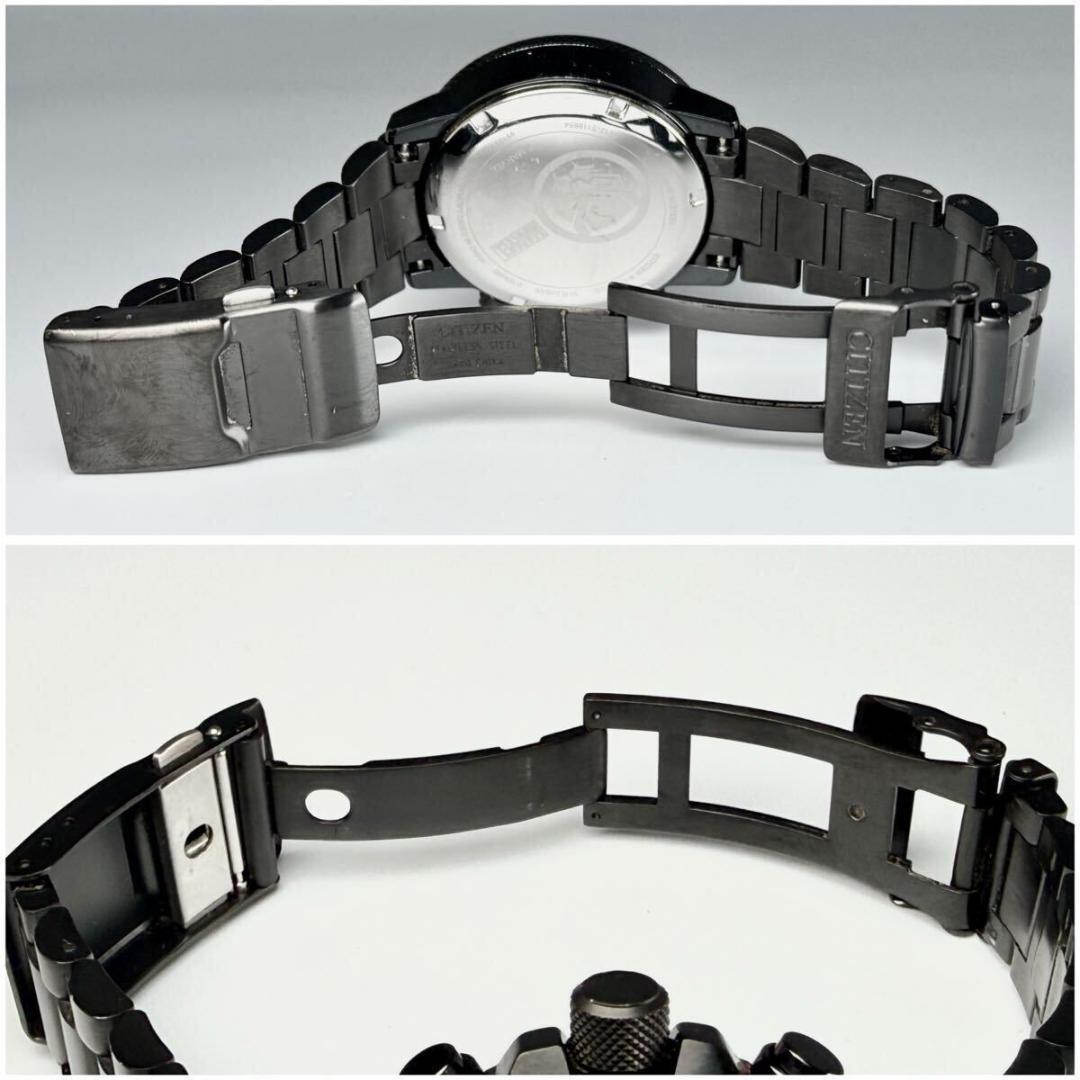 稼働 シチズン 腕時計 エコドライブ MARVEL ブラックパンサー JJ038